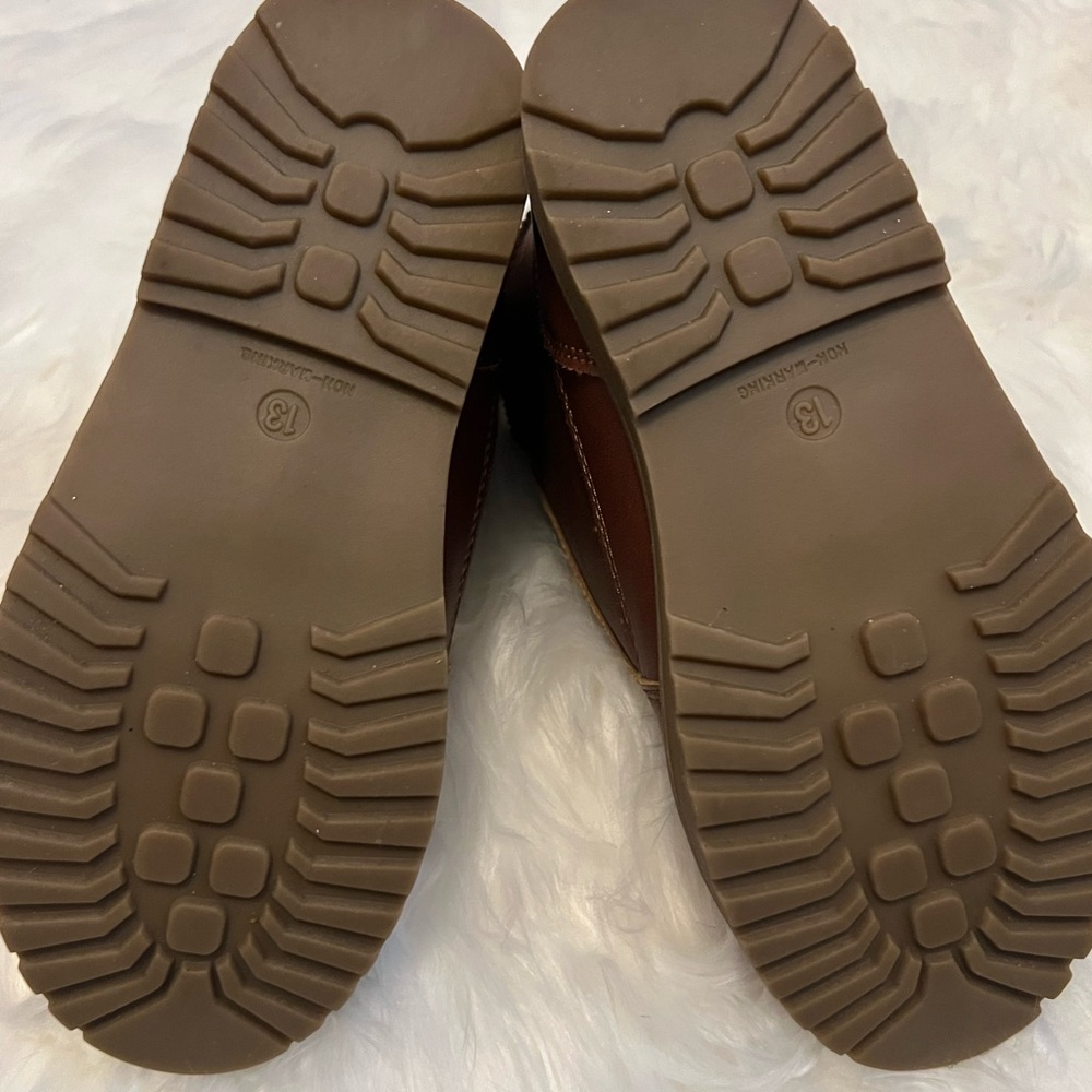 Gymboree Fall Winter Corduroy Cuff Brown Boy Boots RN59284 Size 13 - Picture 3 of 6